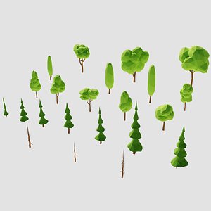 Low Poly Trees model