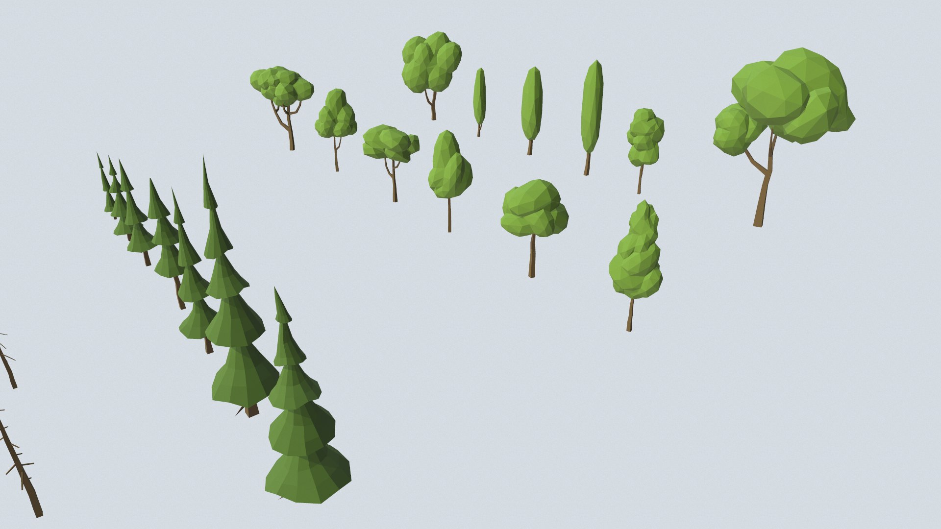 Low Poly Trees Model - TurboSquid 1721457