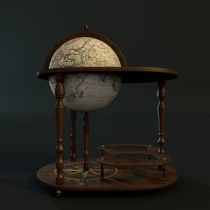 Globe bar with table