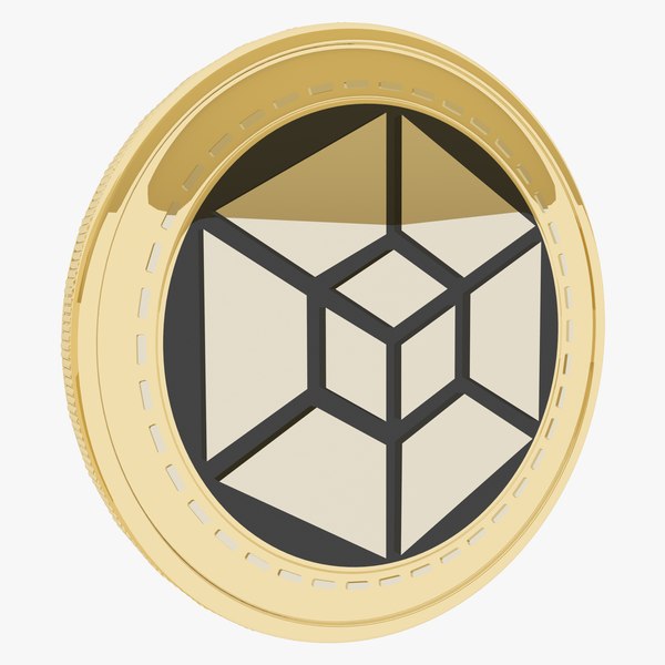 Consensus Cryptocurrency Gold Coin 3D model