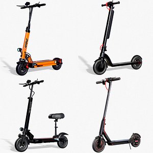 3D City Scooters X4 Package PBR