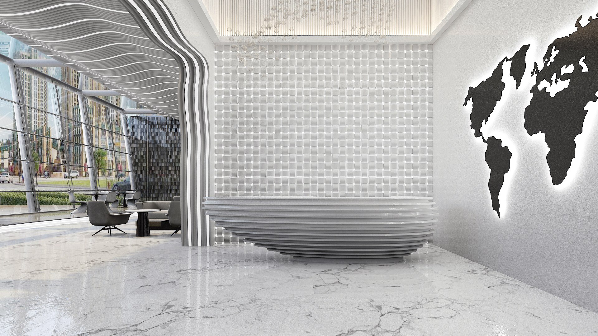 3D Modern Hall 17 Model - TurboSquid 2089786