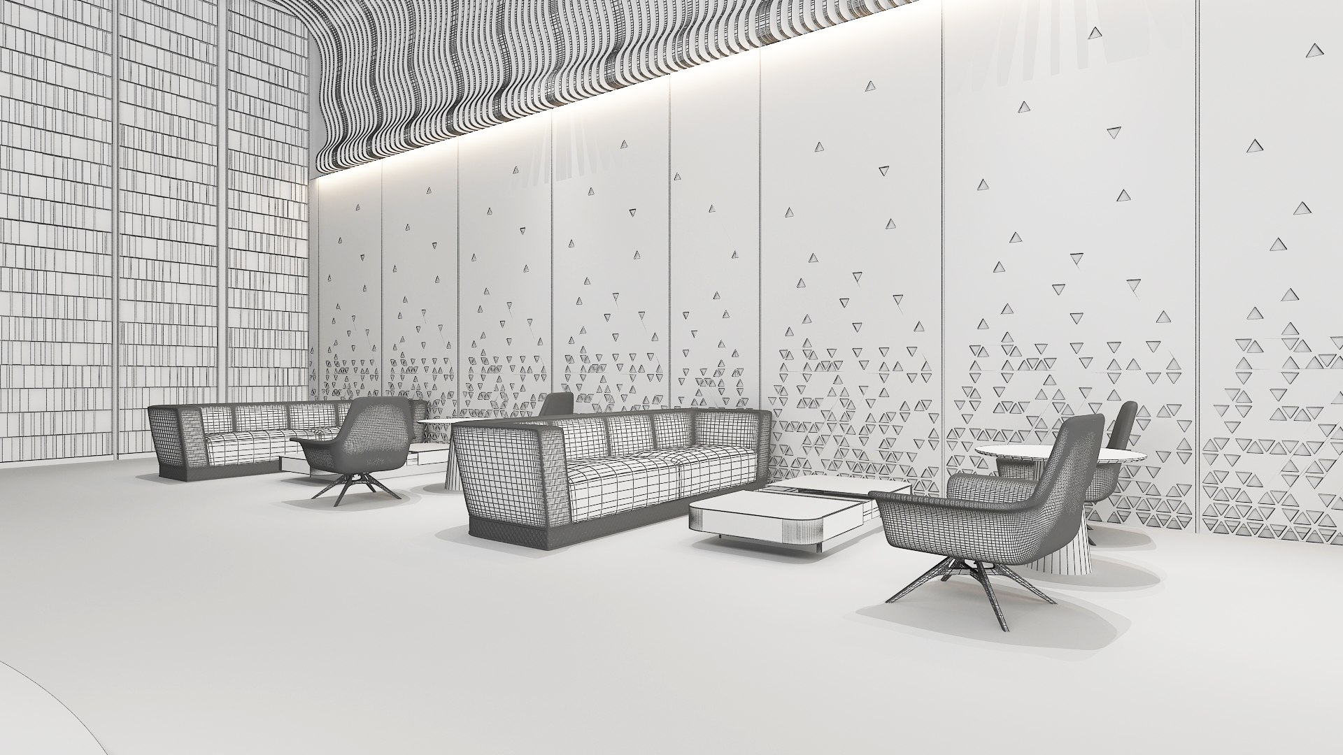 3D Modern Hall 17 Model - TurboSquid 2089786