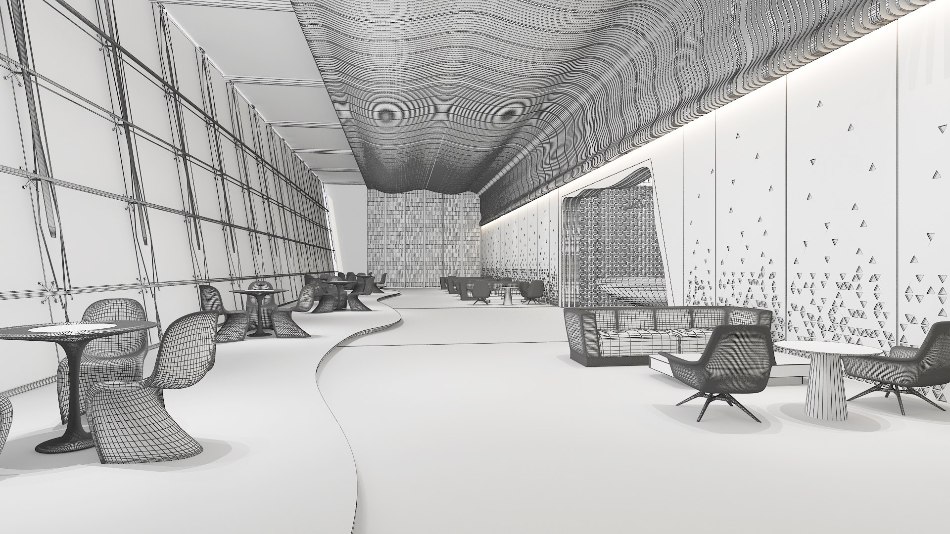 3D Modern Hall 17 Model - TurboSquid 2089786