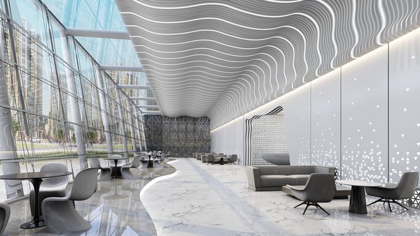 modelo 3d Modern Hall 17 - TurboSquid 2089786