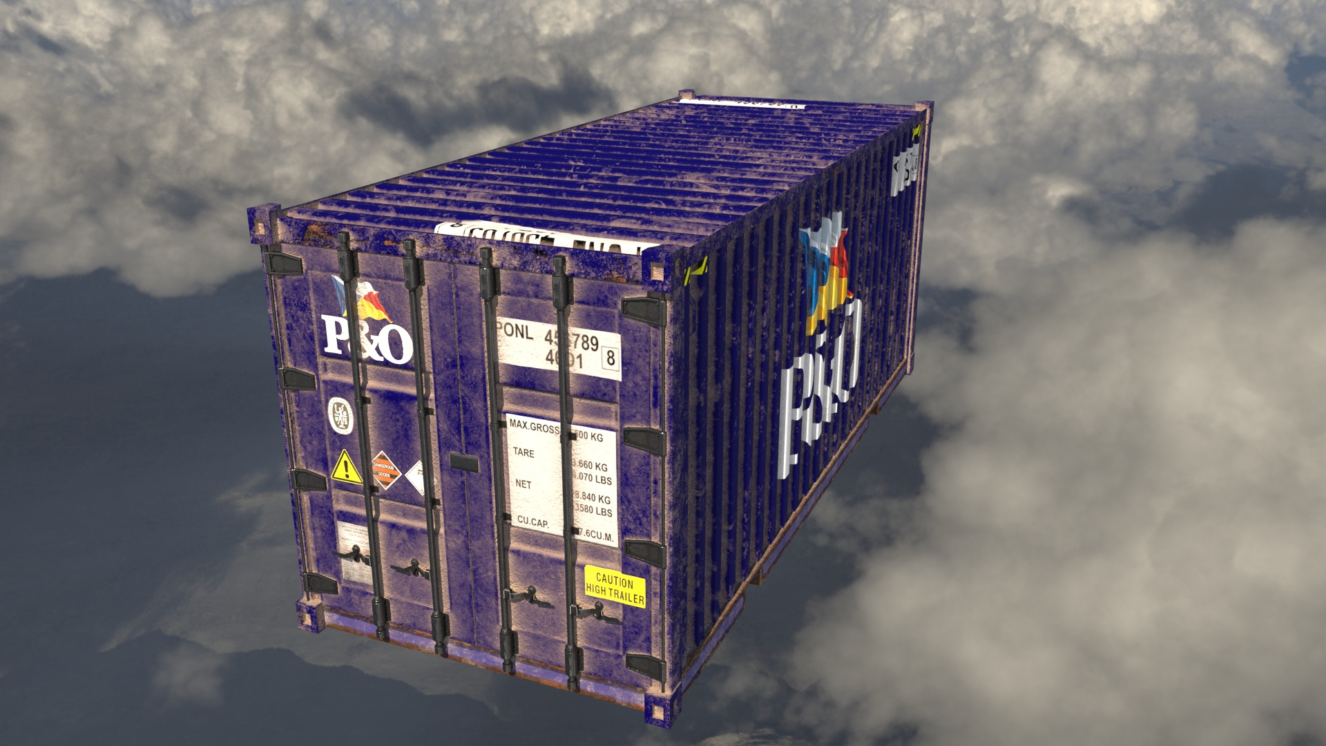 Shipping Container P O 3D Model - TurboSquid 1494608