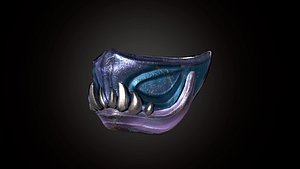 Samurai Mask 3 3D model