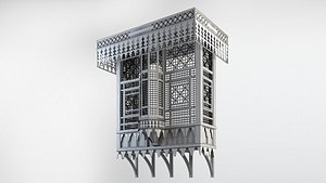 Arabian Islamic Window-Mashrabiah model