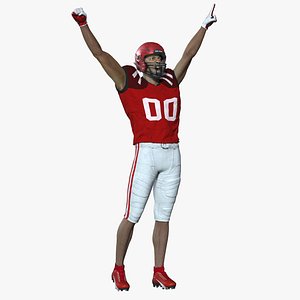 3D American Football Player