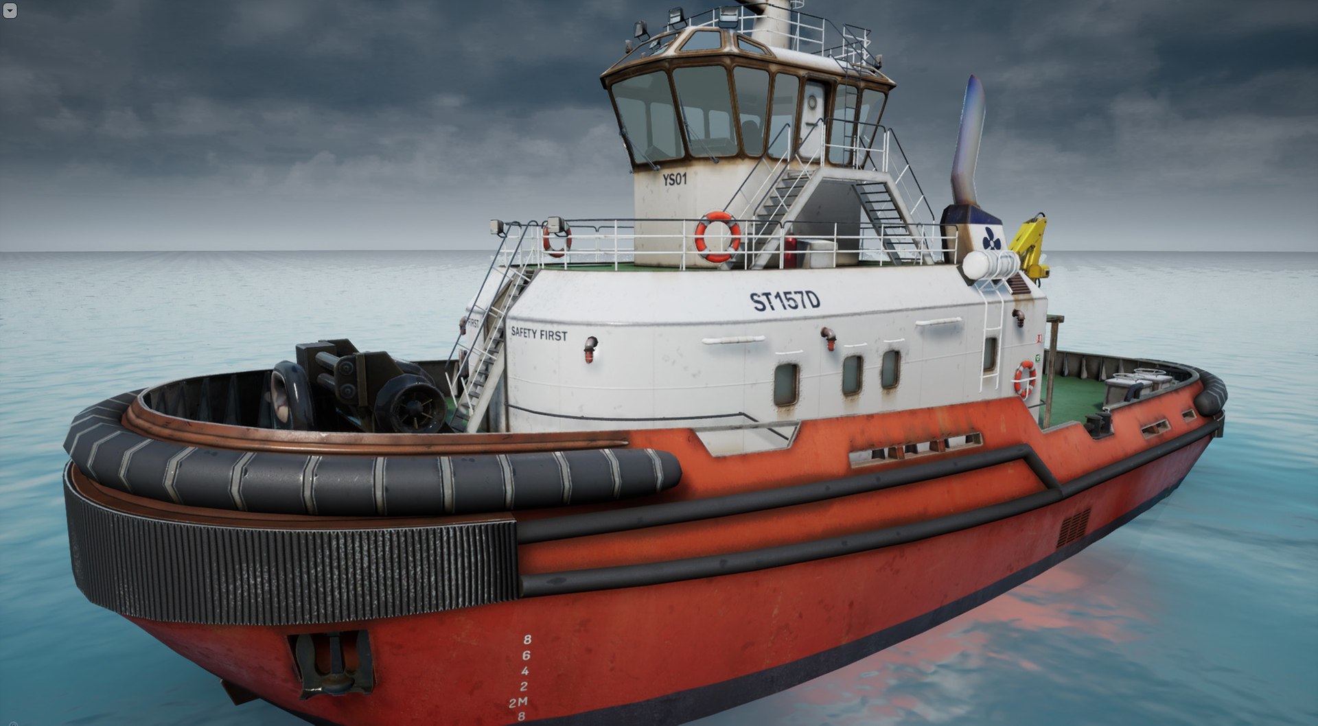 Tug Ship Tugboat - low poly 3D model https://p.turbosquid.com/ts-thumb/35/uLFrs6/Ij/m_tugship_unreal_layer1/jpg/1671207388/1920x1080/fit_q87/fdfe1a8fbaa6cceba8a4db2e27df7ee04998b927/m_tugship_unreal_layer1.jpg