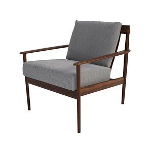 grete jalk danish lounge chair 3d max
