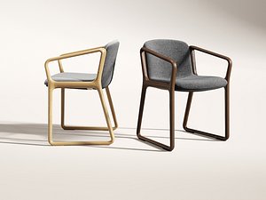Eight Dining Armchair 3D model