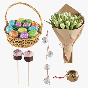 3D Easter Day Decor Set