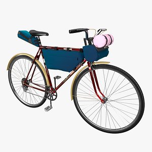 3D touring bike tourist bicycle model