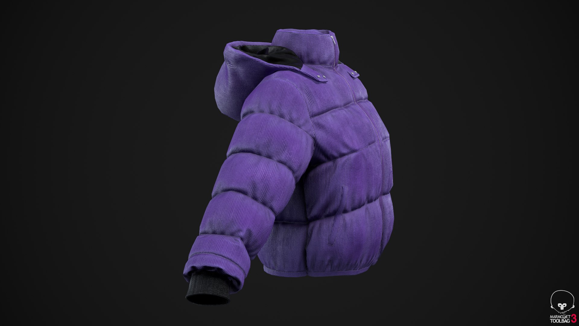 3D Purple winter jacket model https://p.turbosquid.com/ts-thumb/36/CcTvkt/7Y/screenshot057/png/1630587053/1920x1080/fit_q87/c610c7c7cbc7de1b354e0303f22e30f655d572d1/screenshot057.jpg