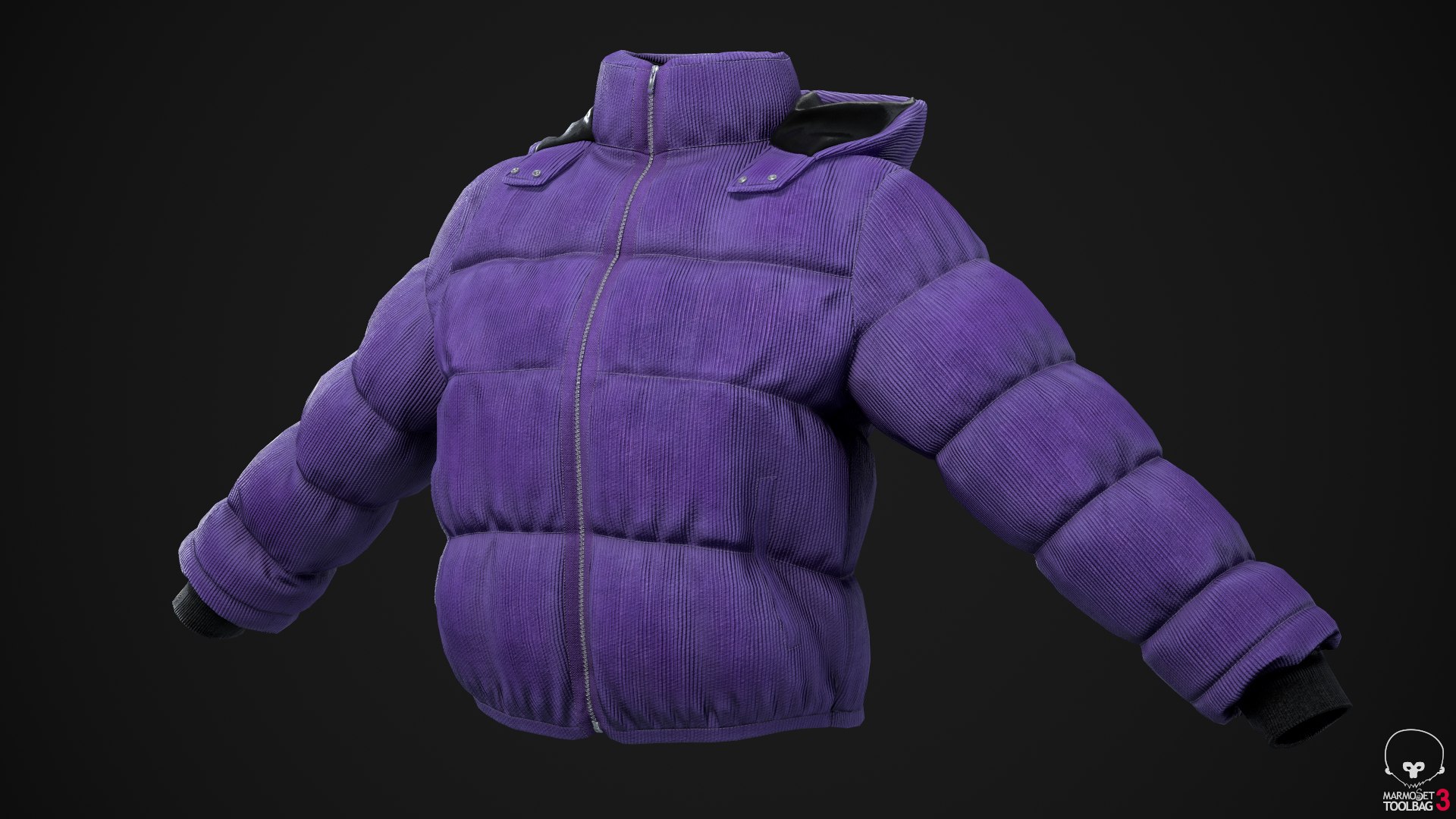 3D Purple winter jacket model https://p.turbosquid.com/ts-thumb/36/CcTvkt/EG/screenshot049/png/1630587062/1920x1080/fit_q87/7f96592cc95f70932ef00372ed7d83612cdea3b6/screenshot049.jpg