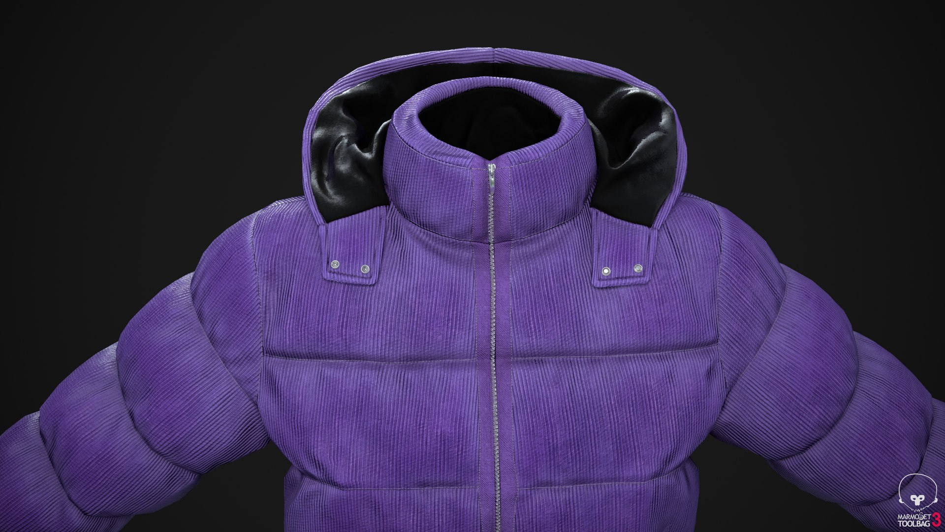 3D Purple winter jacket model https://p.turbosquid.com/ts-thumb/36/CcTvkt/eD/screenshot076/png/1630587072/1920x1080/fit_q87/644d7f7e101b9b3e0a2bf239d8581ef3465d8c1b/screenshot076.jpg