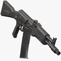 AK-102 Assault Rifle - PBR Game Ready Low-Poly