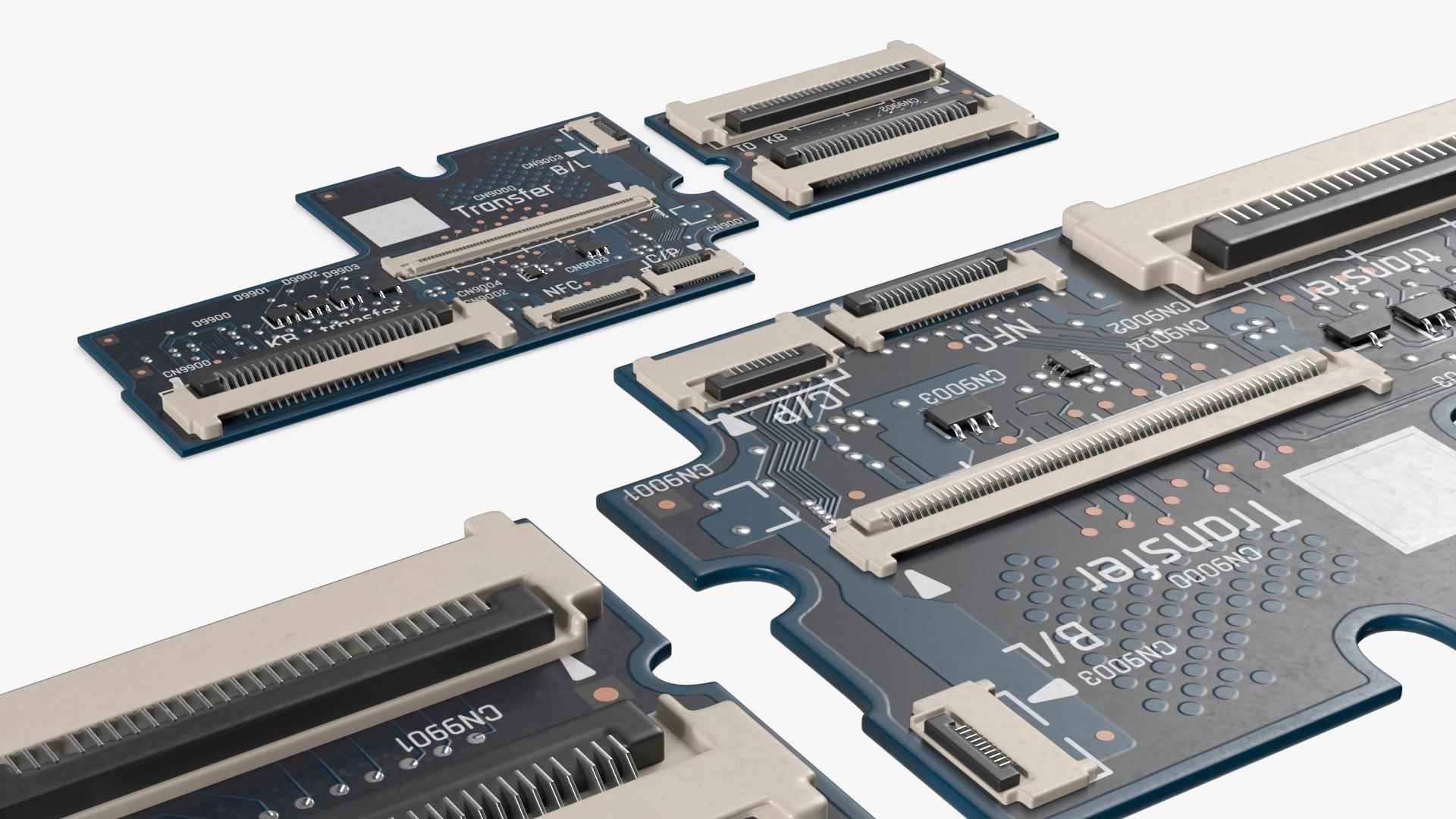 HP EliteBook X G1a Keyboard Transfer Board 3D model preview