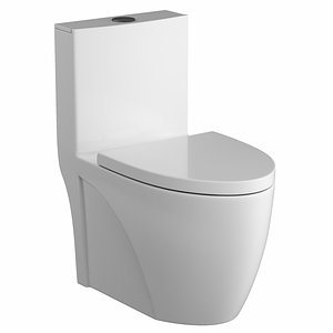 piece ewc toilet 3D