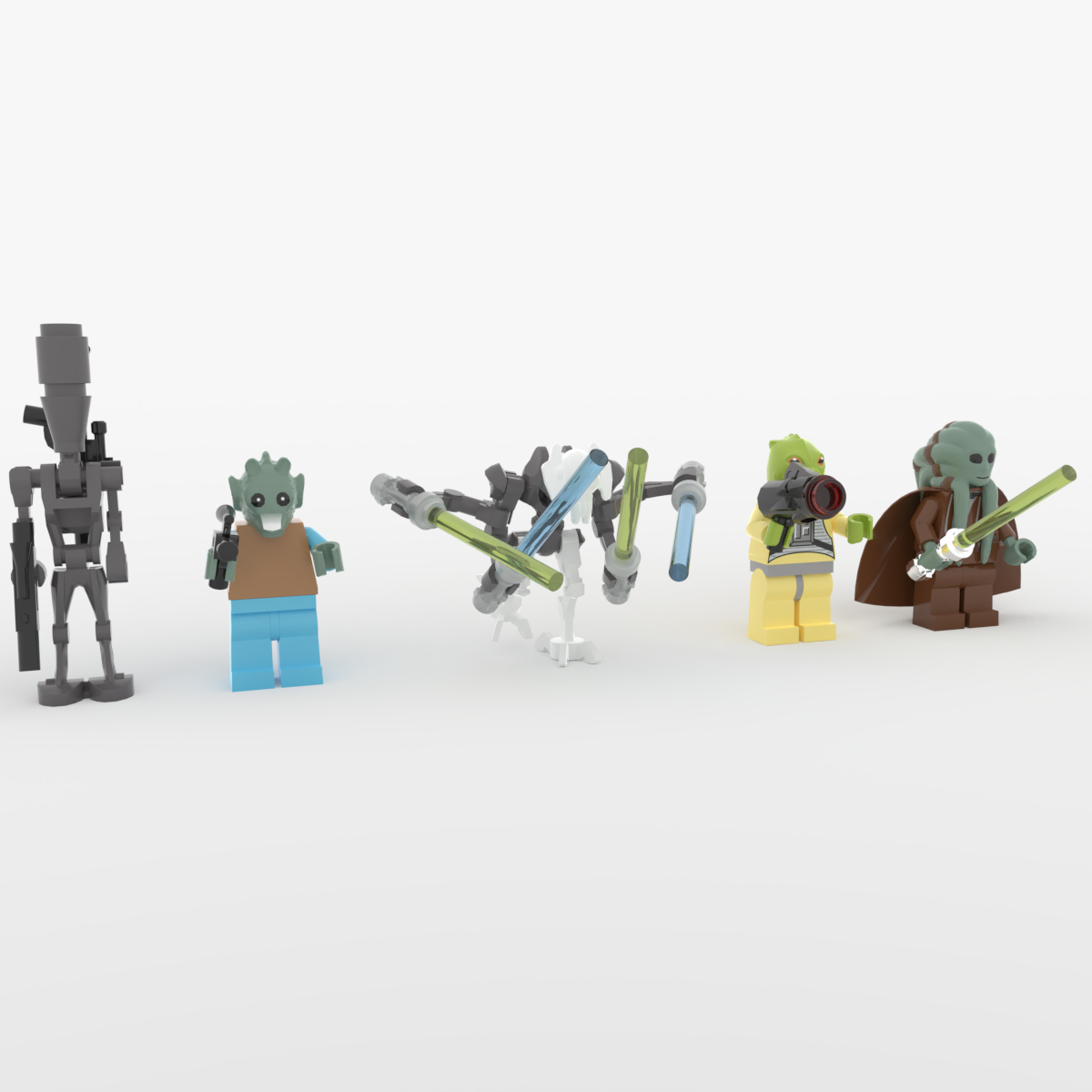 Lego Star Wars Minifigures Collection Set 5 3D model TurboSquid 1736263