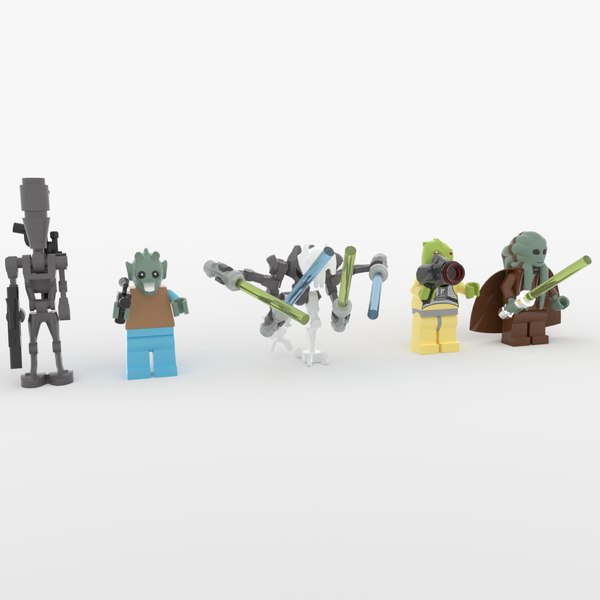 modèle 3D de Collection de figurines Lego Star Wars Ensemble 5 - TurboSquid 1736263