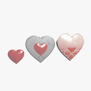 3d hearts zelda container