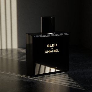 Bleu de Chanel Perfume Bottle model