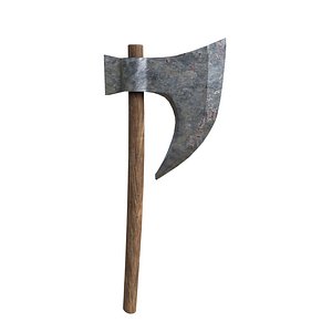 Old steel axe