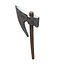 Old steel axe