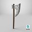 Old steel axe