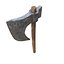 Old steel axe