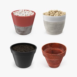 Flower Pots Collection 3 3D