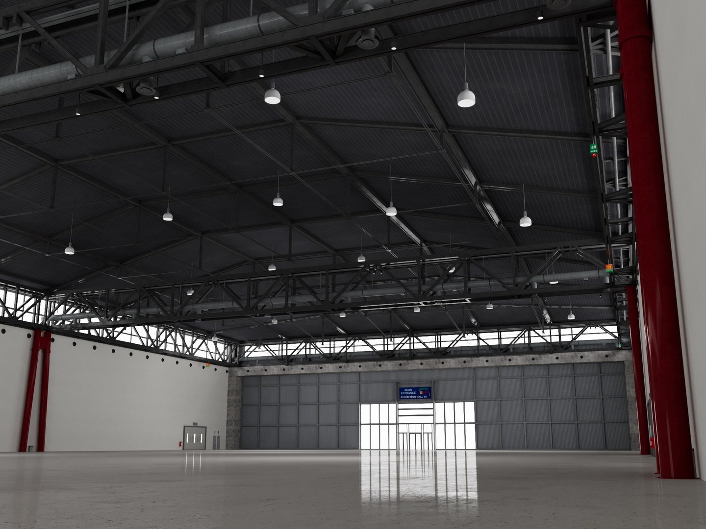 Exhibition Hall 38 3D Model - TurboSquid 2365021