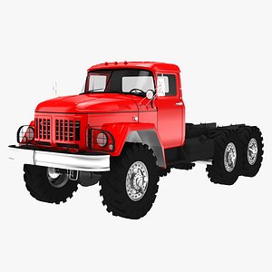 flatbed truck 3D