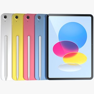 3D Apple iPad 2024 All Colors