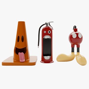 Set of decorative toys