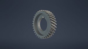 3D helical gear model