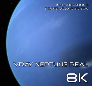 3D neptune real 8k model