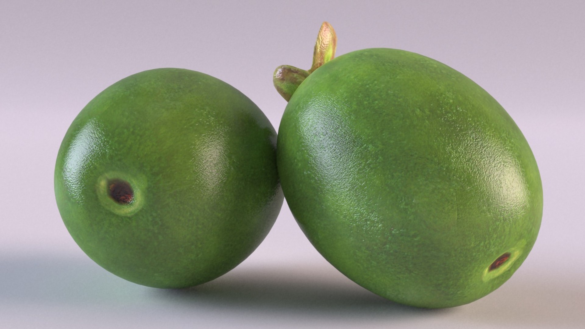 3D feijoa berry kiwi model - TurboSquid 1658869