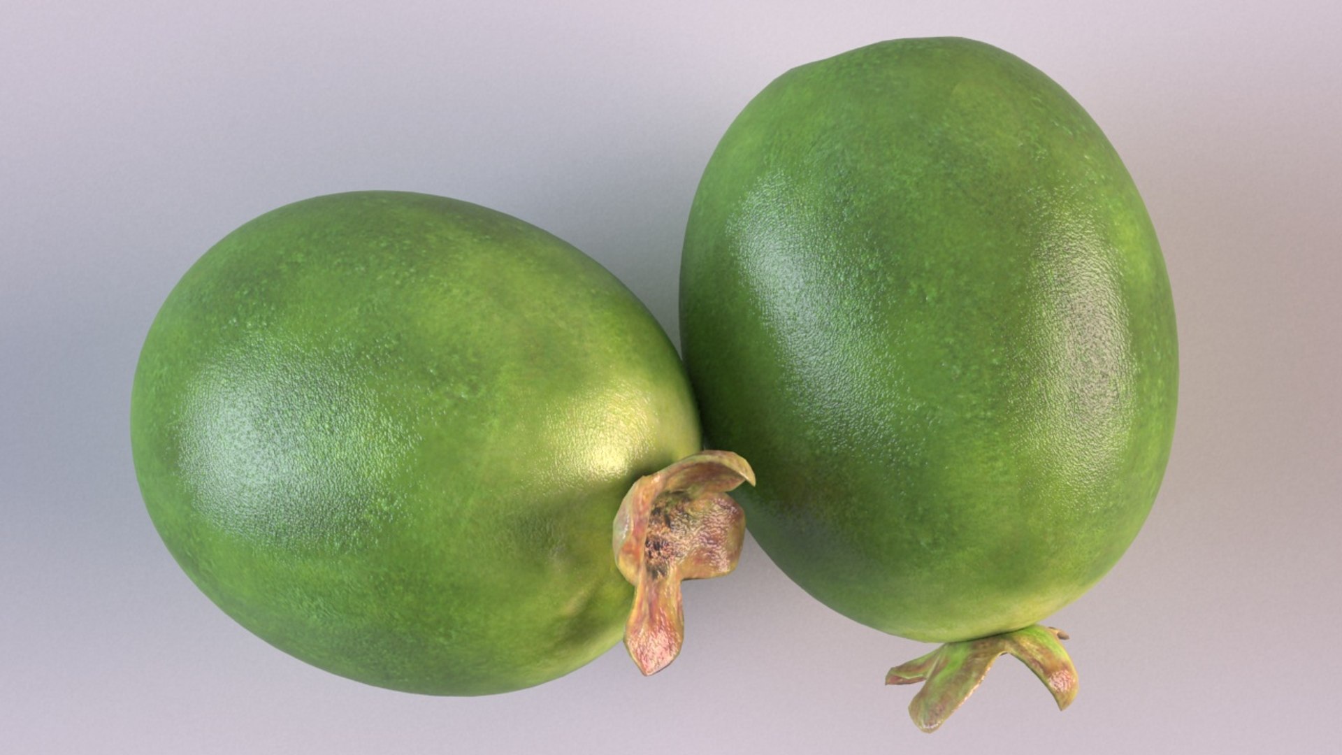 3D feijoa berry kiwi model - TurboSquid 1658869