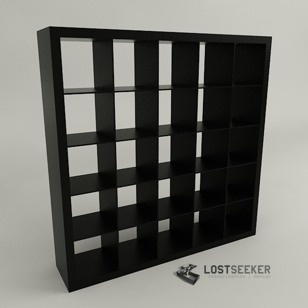 3ds Max Ikea Expedit Bookcase 5x5