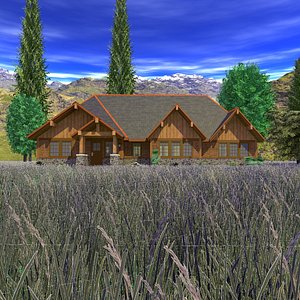 Craftsman Country House Scene