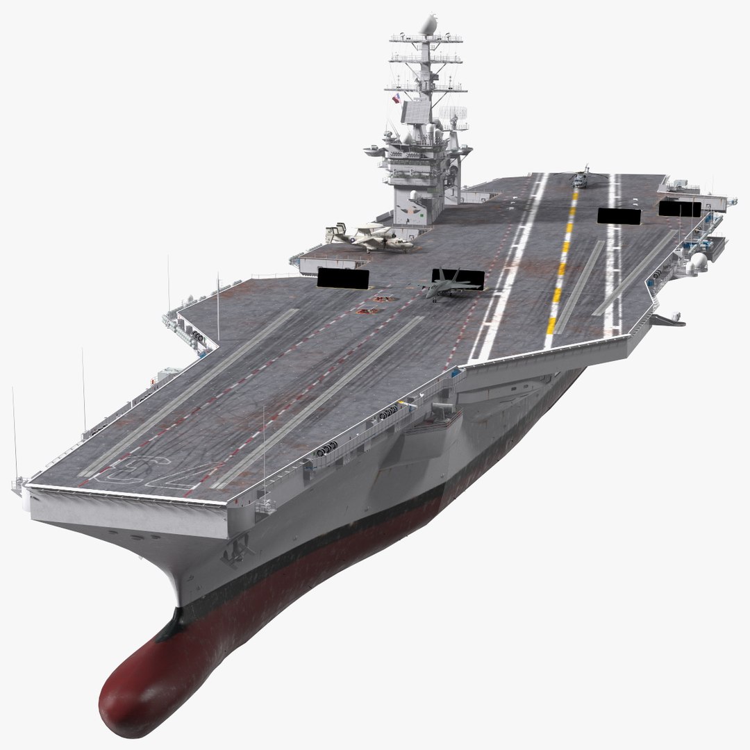 USS George Washington With Aircraft 3D model preview