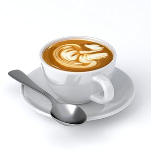 Cappuccino Cup v3 3D
