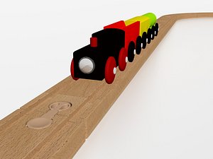 Wooden Toy Train - Children's Railway Toy