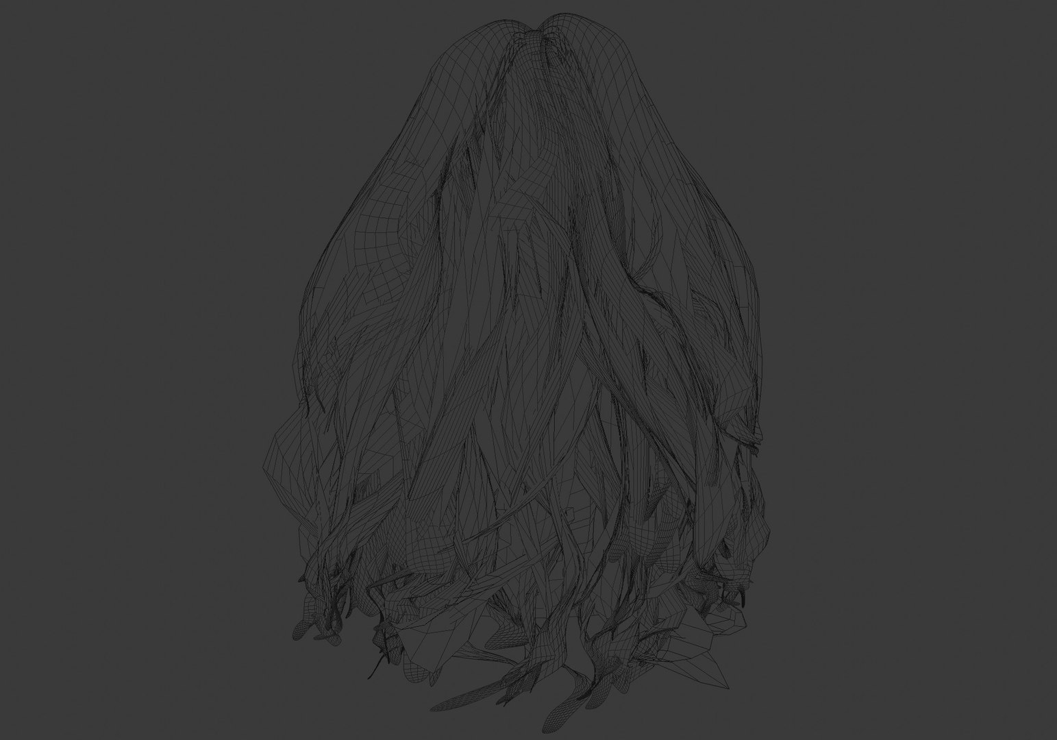 Thick Bangs Hairstyle 3D - TurboSquid 1939532