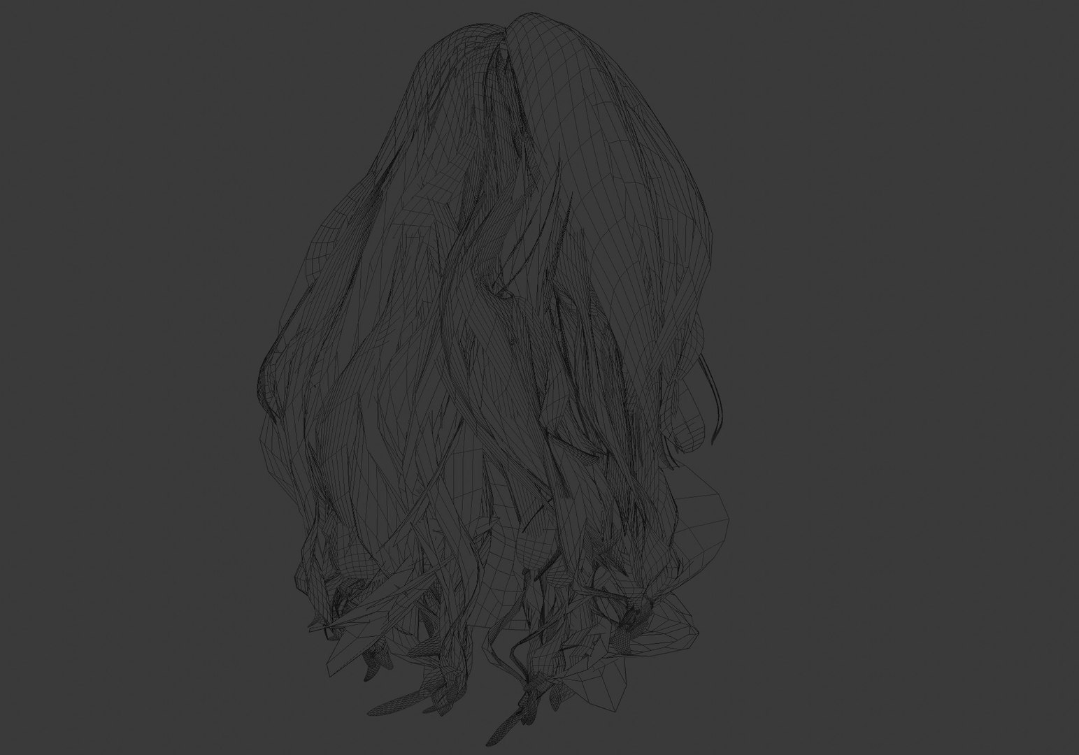 Thick Bangs Hairstyle 3D - TurboSquid 1939532
