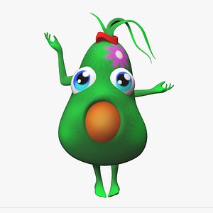 3D Avocado-Aguacate model