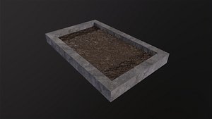 square garden 3D model